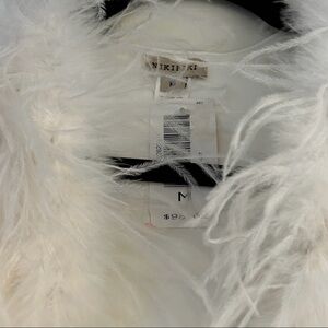 Nikibiki Feathered Top - White